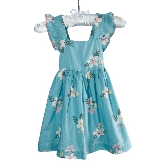 OSHKOSH B’gosh Floral Sleeveless Little Girl Dress Infant Baby Spring Summer - Picture 1 of 10